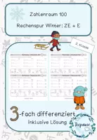Vorschau - Arbeitsblätter - Rechenspur | Zahlenraum 100 | ZE+E | Addition #rabattraketenzusalewester25 - Deckblatt