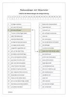 Vorschau - Arbeitsblätter - Wortschatz: Redewendungen rund um den Körper (mit Lösung) - Deckblatt