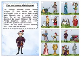 Vorschau - Arbeitsblätter - Lesespaziergang Mittelalter - Seite 1