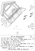 Vorschau - Arbeitsblätter - Lesen, Kleben, Malen - "Auf dem Weihnachtsmarkt" - Seite 2