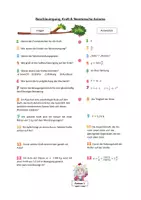 Vorschau - Arbeitsblätter - Kraft und newtonsche Gesetze, Fragen, Quiz, Einstieg - Seite 1
