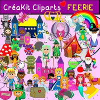 Aperçu - Cliparts/Visuels - CLIPARTS CréaKit Féerie - Page de couverture