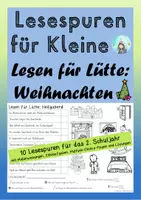 Vorschau - Arbeitsblätter - Lesen für Lütte: Weihnachten (Lesespuren für Kleine) (Kl. 2) - Deckblatt