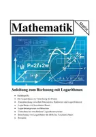 Vorschau - Arbeitsblätter - Anleitung zum Rechnen mit Logarithmen - Deckblatt
