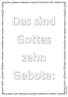 Vorschau - Stundenentwürfe - Moses und die Zehn Gebote - Bibelverse Religionsunterricht - Seite 1