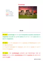 Aperçu - Préparation de séquence / Séquence complète - Dictée différenciée - Histoire de l'art - Stonehenge - Page 2