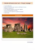 Aperçu - Préparation de séquence / Séquence complète - Dictée différenciée - Histoire de l'art - Stonehenge - Page de couverture