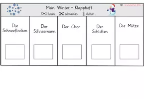 Vorschau - Arbeitsblätter - Winter Klappheft Klasse 1 - sinnentnehmendes Lesen - Seite 3