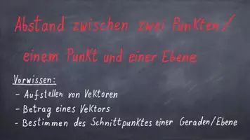 Vorschau - Präsentationen/Tafelbilder - Präsentation: Abstand zwischen Punkten/ Punkten und Ebenen - Seite 2