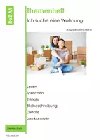 Vorschau - Unterrichtsreihen - DaZ A1 Thema Wohnen/ 23 Arbeitsblätter - Deckblatt