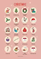 Vorschau - Arbeitsblätter - Christmas Posters; Wortschatz (Englisch) - Seite 1