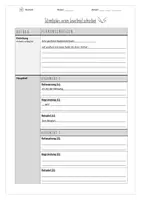 Vorschau - Arbeitsblätter - Leserbrief - Schreibplan (editierbar) - Seite 1