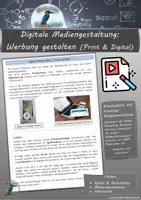 Vorschau - Arbeitsblätter - Digitale Mediengestaltung & Bildbearbeitung: Werbung gestalten (Print & Digital) - Deckblatt