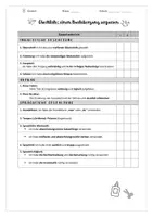 Vorschau - Arbeitsblätter - Bastelvorgang (Vorgangsbeschreibung) - Schreibplan und Checkliste (editierbar) - Seite 1