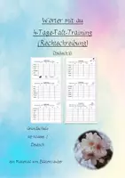 Vorschau - Arbeitsblätter - Rechtschreibung - Lernwörter au - 4-Tage-Training Druckschrift - Deckblatt