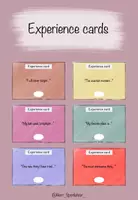 Vorschau - Aufgabenkarten - Experience cards – Karten zum Erlebnisaustausch - Deckblatt
