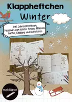 Vorschau - Arbeitsblätter - Klappheftchen rund um den Winter - Deckblatt