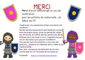 Aperçu - Apprentissages en autonomie - Numération "le Jeu des Boucliers" - Page 3
