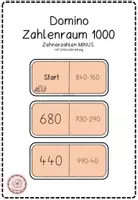 Vorschau - Spiele - Domino-Paket ZR 1000: Zehnerzahlen - Deckblatt