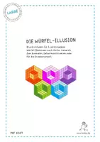 Vorschau - Mal- und Bastelvorlagen - Die Würfel-Illusion - Seite 1