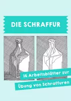 Vorschau - Mal- und Bastelvorlagen - Die Schraffur - Deckblatt