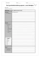 Vorschau - Arbeitsblätter - Gegenstandsbeschreibung - Schreibplan und Checkliste (editierbar) - Seite 2