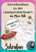 Vorschau - Unterrichtsreihen - Gratispaket Schreibanlässe zu den Leserabenteuern von Marco Bello - Deckblatt