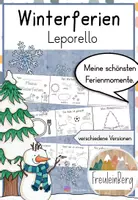 Vorschau - Arbeitsblätter - Leporello - Winterferien - Weihnachten - Deckblatt
