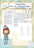 Vorschau - Mal- und Bastelvorlagen - Materialpaket Yoga zum Thema Winter - Seite 1