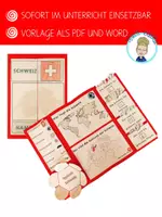 Vorschau - Arbeitsblätter - Lapbook Schweiz (editierbare Vorlage) - Seite 1