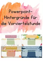 Vorschau - Präsentationen/Tafelbilder - Powerpoint-Hintergründe für die Vorviertelstunde - Deckblatt