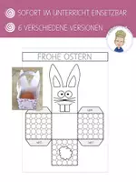 Vorschau - Mal- und Bastelvorlagen - Osternest | Oster-Tasche basteln (Platz für 1 Ei) - Seite 1
