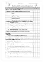 Vorschau - Arbeitsblätter - Personenbeschreibung - Checkliste und Schreibplan (editierbar) - Seite 1