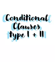 Vorschau - Präsentationen/Tafelbilder - Conditional Clauses Type II (and repetition type I) - Deckblatt