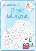 Vorschau - Spiele - Laborgeräte Chemie – 2x Dreieck Domino Spiele - Deckblatt