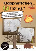 Vorschau - Mal- und Bastelvorlagen - Klappheftchen rund um den Herbst - Deckblatt
