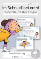 Vorschau - Fördermaterial/Inklusion - Im Schneeflockental | Lesekartei | Winter | Klasse 3/4 - Deckblatt
