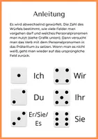 Vorschau - Arbeitsblätter - Präteritums-Spiel + Bonus-Arbeitsblatt mit Lösung - Seite 2
