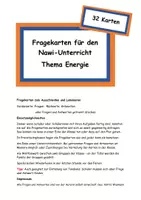 Vorschau - Spiele - Fragekarten Energie - Deckblatt