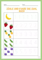 Vorschau - Arbeitsblätter - Ich lerne Zählen (Komplettpaket) - Die Zahlen 1 - 10 spielerisch lernen - Seite 1