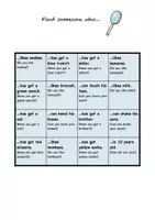 Vorschau - Spiele - Warmup, Spiel, 1. Stunde, Find someone who... - Deckblatt
