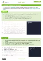 Vorschau - Stundenentwürfe - Programmieren lernen mit Python - Seite 1