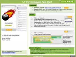 Vorschau - Stundenentwürfe - Einstieg in die App-Entwicklung mit Java Script - Seite 1