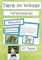 Vorschau - Präsentationen/Tafelbilder - Tiere im Winter - Tafelmaterial - Deckblatt