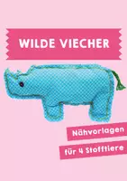Vorschau - Mal- und Bastelvorlagen - Wilde Viecher - Deckblatt