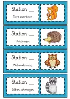 Vorschau - Arbeitsblätter - Tiere im Winter - Stationen - Seite 3