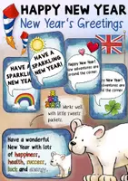 Vorschau - Mal- und Bastelvorlagen - New Year's Greetings - Cards for school / home - Deckblatt