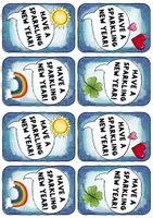 Vorschau - Mal- und Bastelvorlagen - New Year's Greetings - Cards for school / home - Seite 2