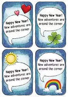 Vorschau - Mal- und Bastelvorlagen - New Year's Greetings - Cards for school / home - Seite 3