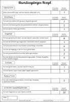 Vorschau - Arbeitsblätter - Bewertungsbogen Vorgangsbeschreibung Rezept - Seite 1